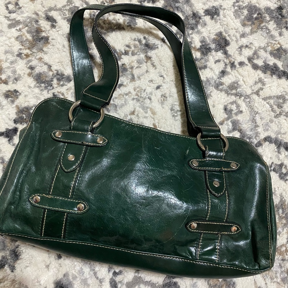 Wilson’s leather dark green handbag